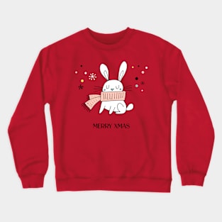 Xmas Doodle- Rabbit Crewneck Sweatshirt